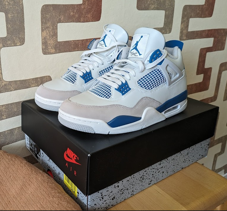 Jordan 4 Military Blue US 12/ EU 46