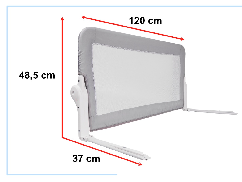 Bezpečnostná zábrana na posteľ 120 cm viac farieb