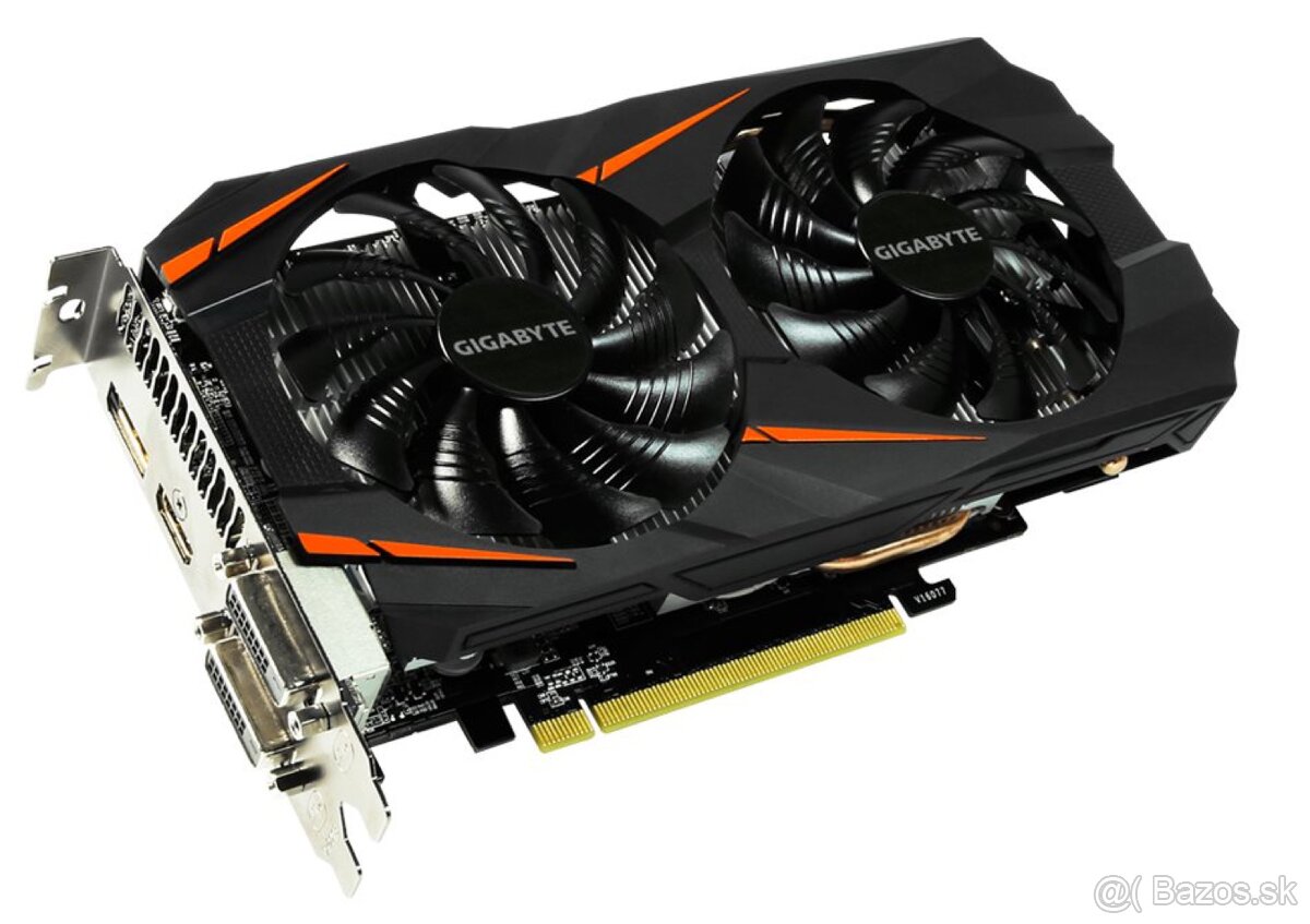 Predám nevyužívanú grafickú kartu Gigabyte GTX 1060 3GB