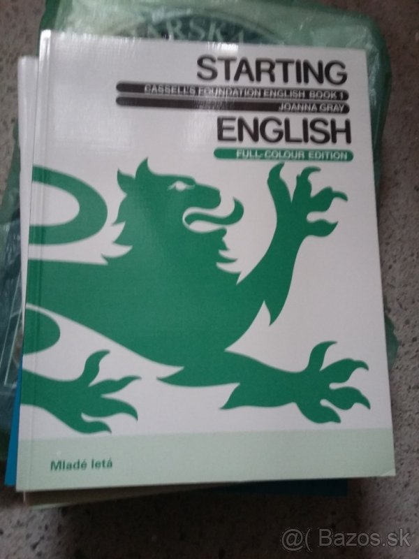 Predam knihu a pracovny zosit Starting English