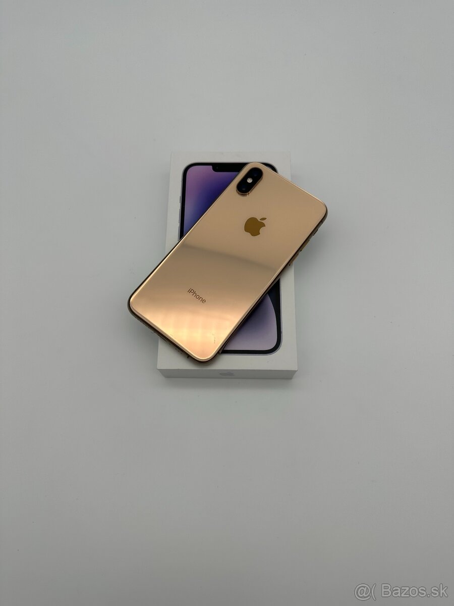 iPhone XS 64GB Gold (100% Batéria) + DARČEK