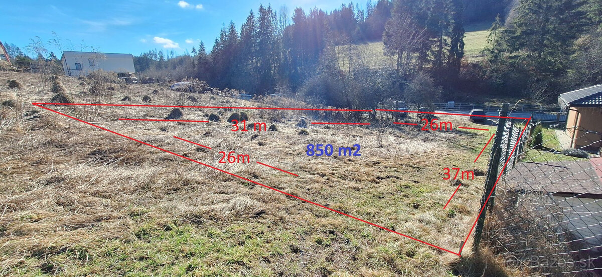 Predáme pozemok v obci Snežnica o výmere 850 m2