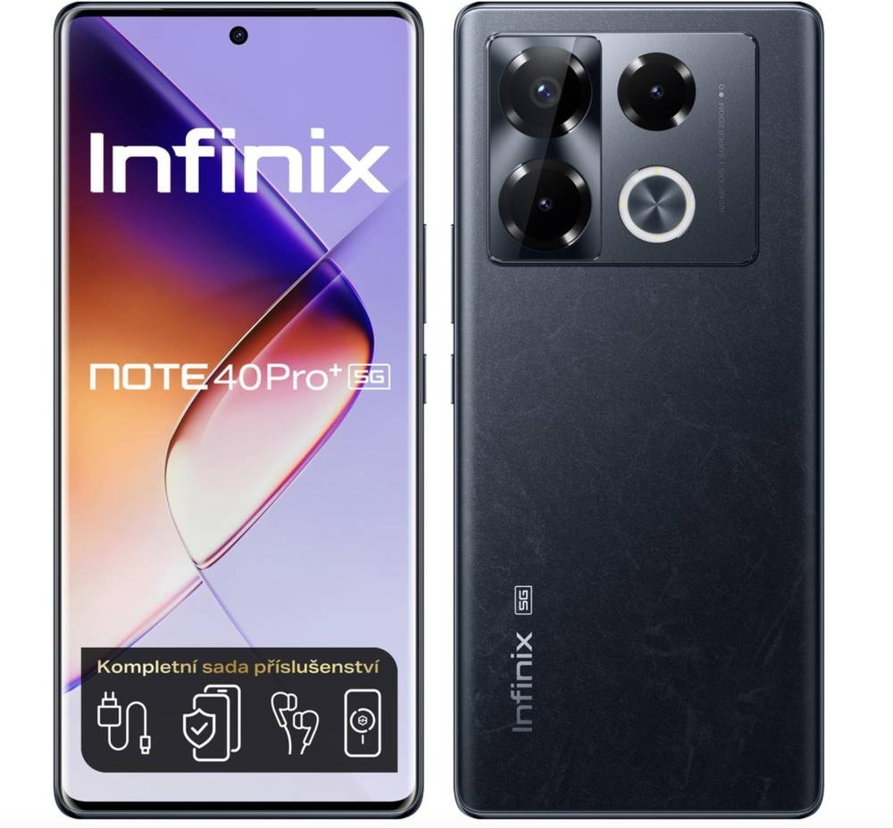 Predám Infinix Note 40 PRO+ 5G 12 GB/256 GB Obsidian Black