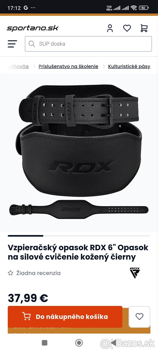 Vzpieračský opasok RDX 6" Opasok na silové cvičenie kožený č