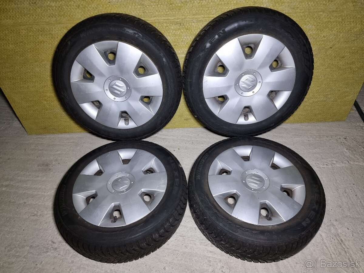 Suzuki swift 185/60r15 zimné pneumatiky na diskoch