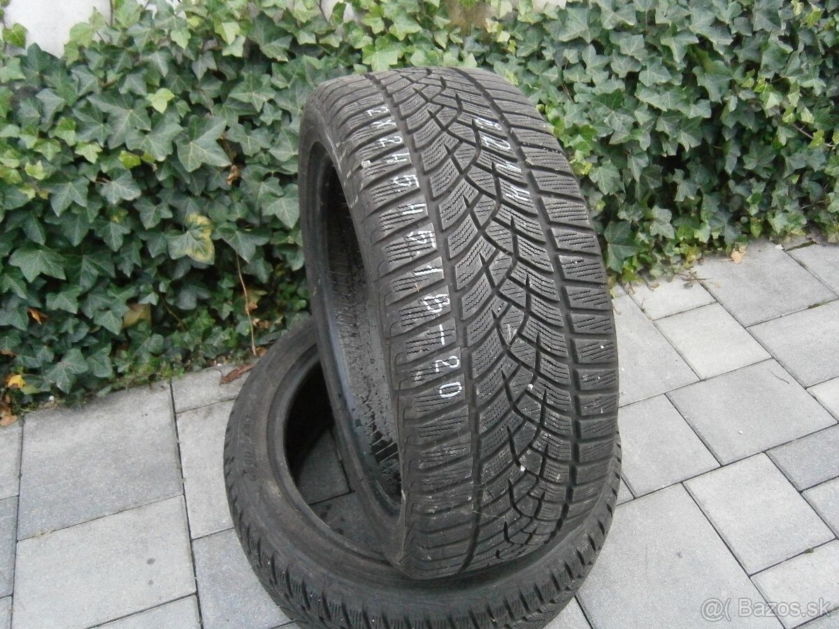 Predám 2x zimné pneu Goodyear 245/45 R18 100VXL