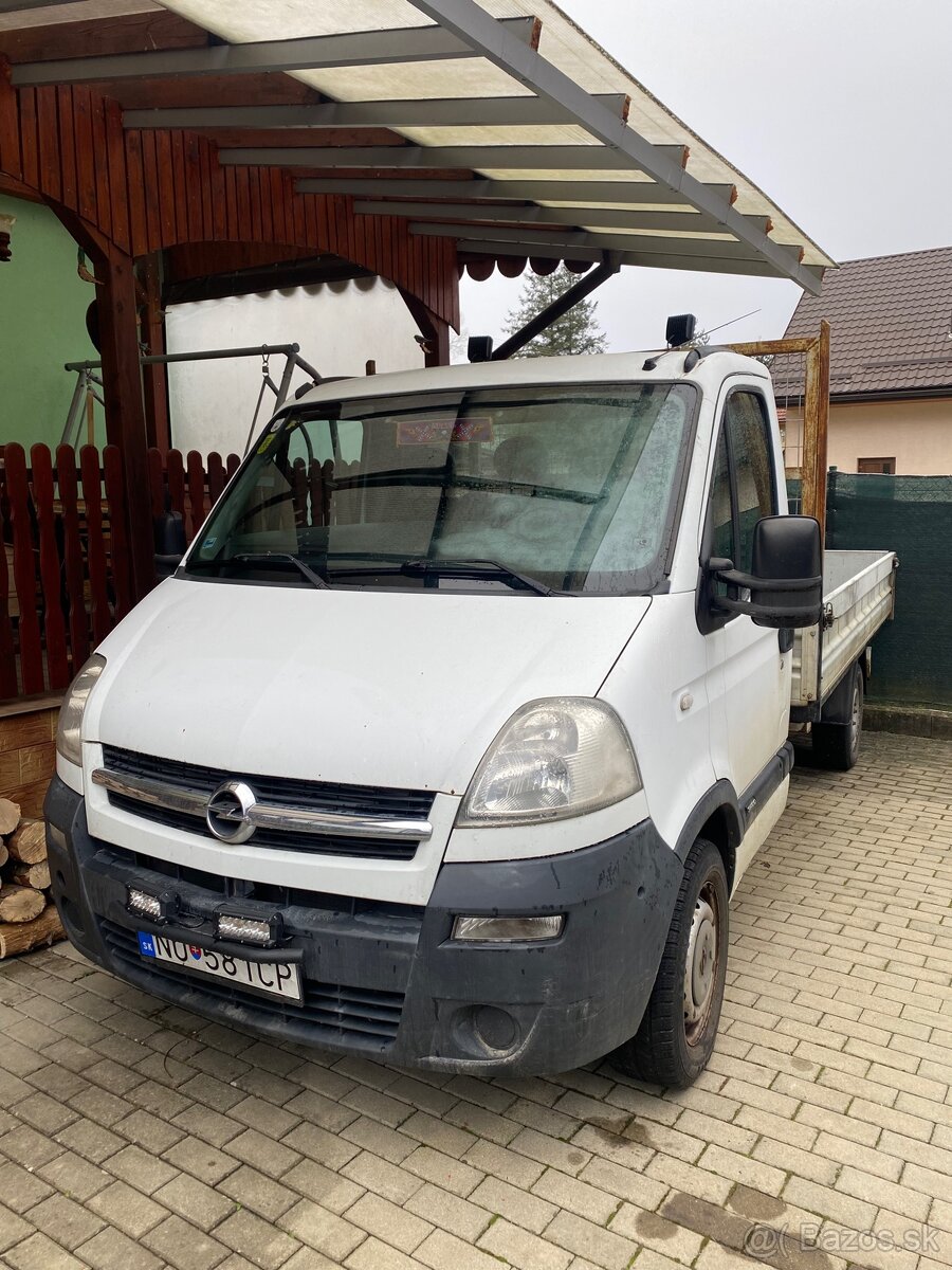 Prenájom dodávky Opel Movano do 3,5t (valníková nadstavba)