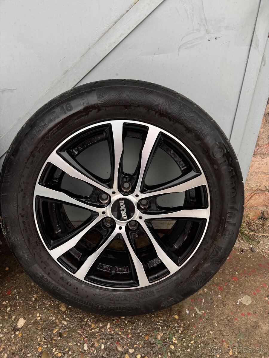 Alu disky 5x112 + letné pneu 205/55 R16