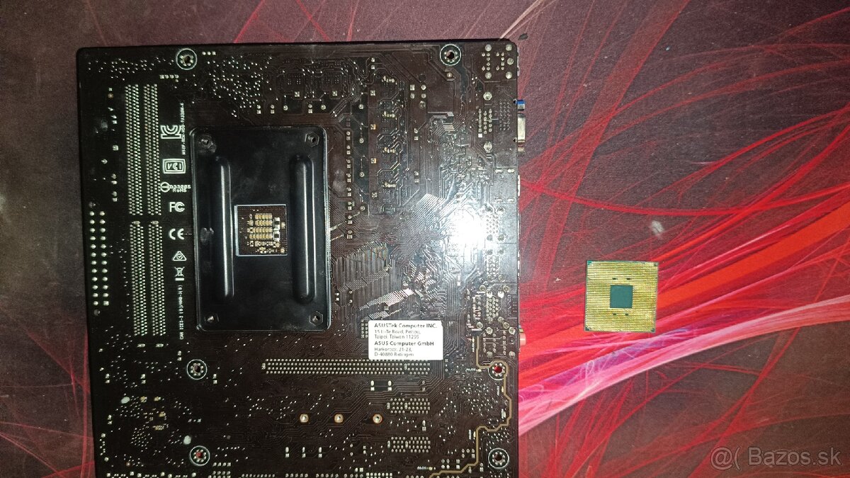 Predám procesor AMD Ryzen 3 1200 a dosku Asus Prime A320M-K