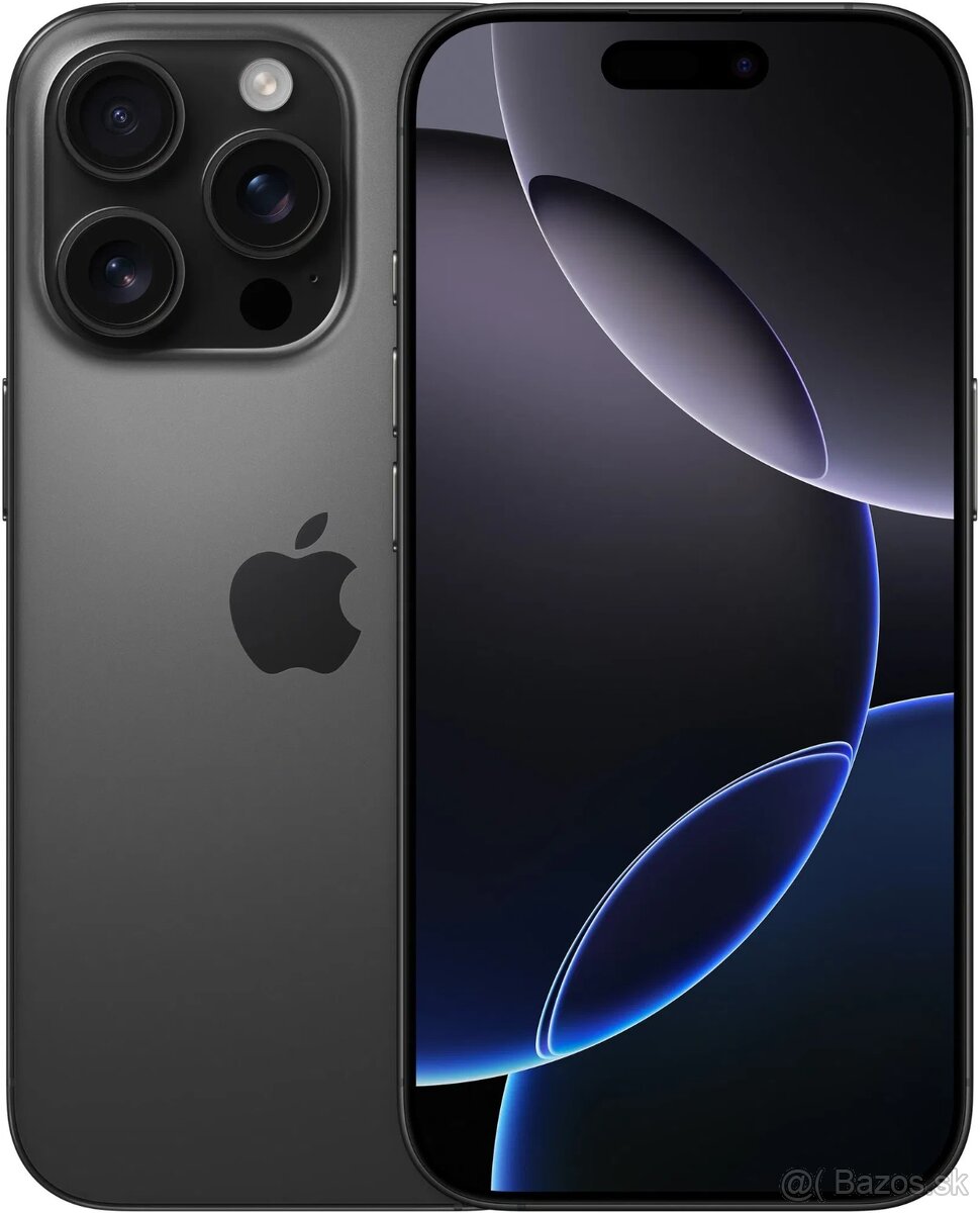 iPhone 16 Pro 256GB čierny titánový Black Titanium NOVÝ