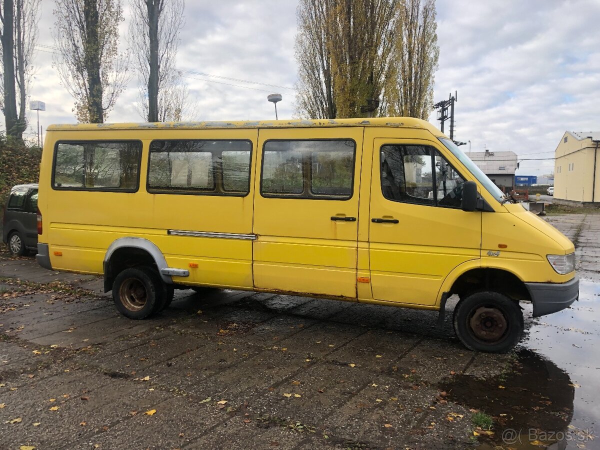 mercedes 412D sprinter 4x4 bus 23 mist s TP depozit