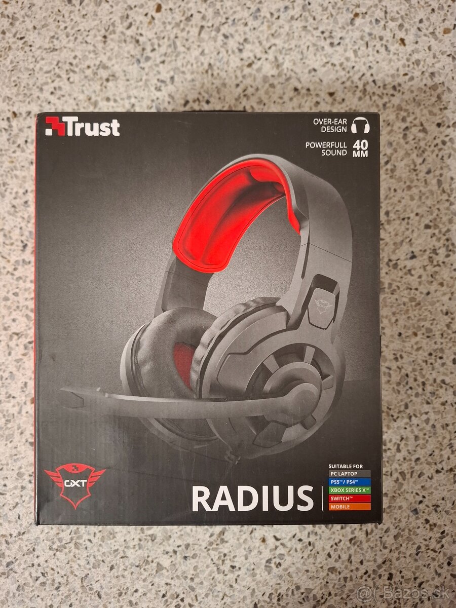 Slúchadlá Trust Radius GXT - nové