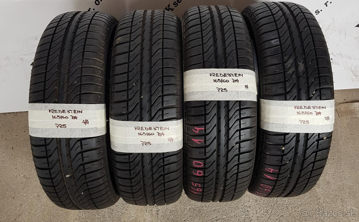 Letné pneumatiky 165/60 R14 VREDESTEIN