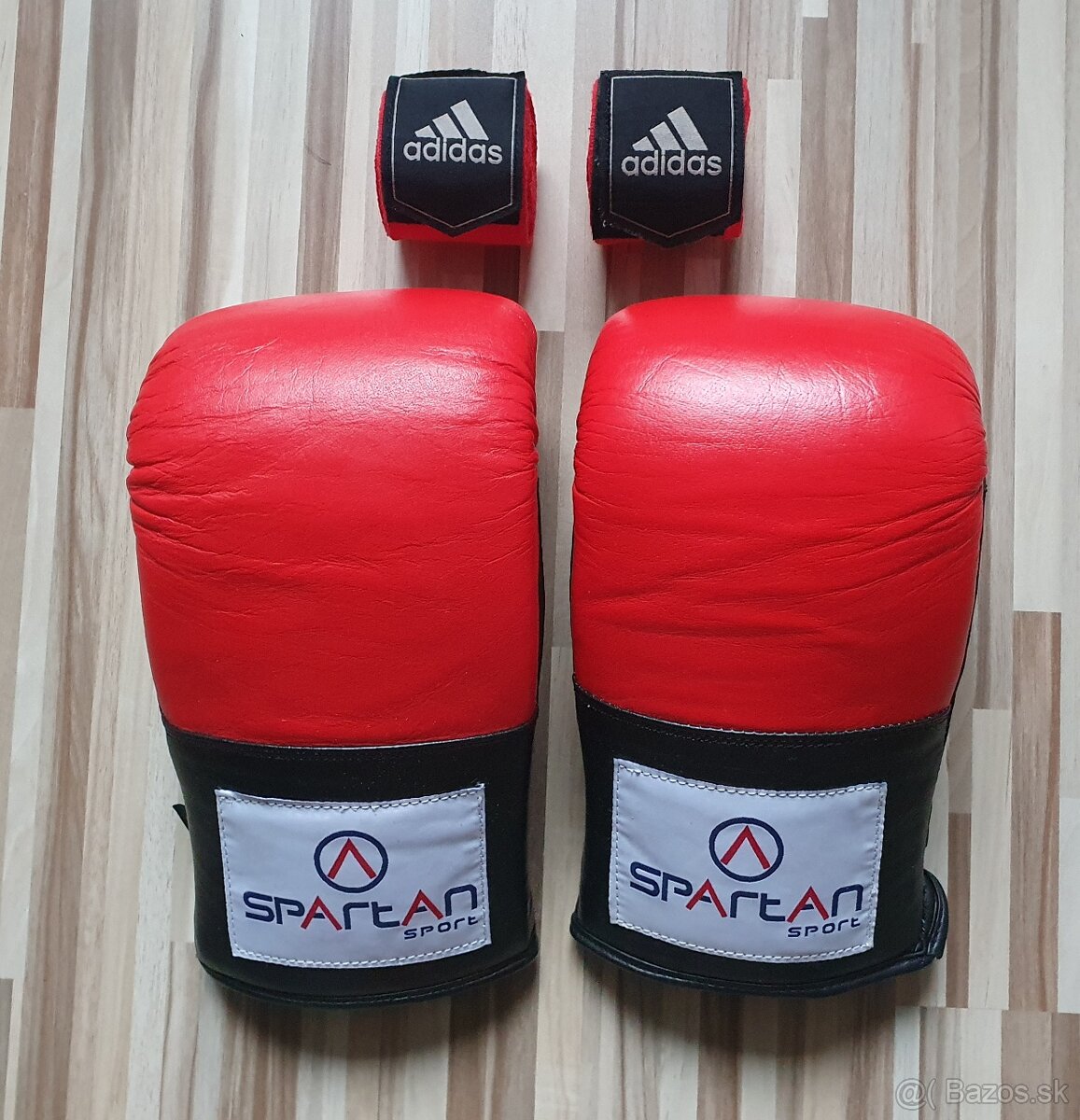 Boxovacie rukavice Spartan + bandáže adidas