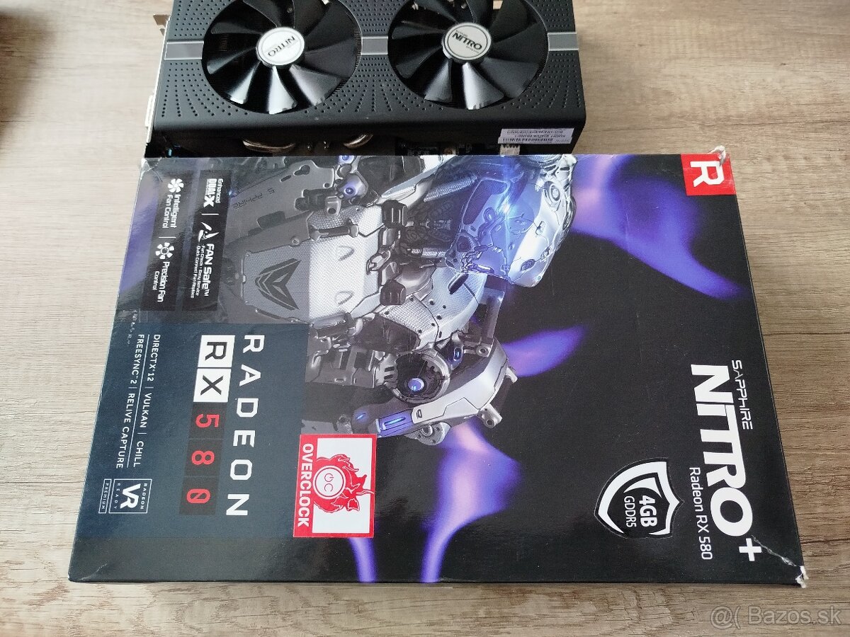 Predám Sapphire Nitro+ RX580 4G GDDR5