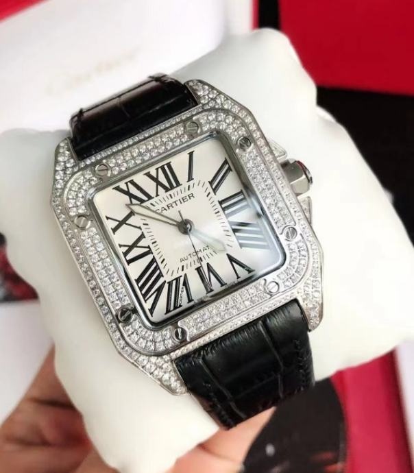 Pánske hodinky Cartier Santos Diamond Afterset