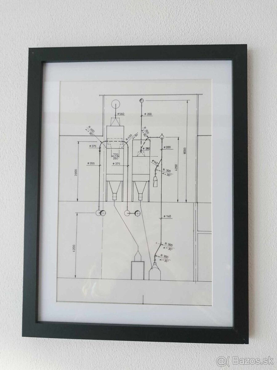 Technické výkresy - Projekt - Násypník - obrazy - Dekorácia