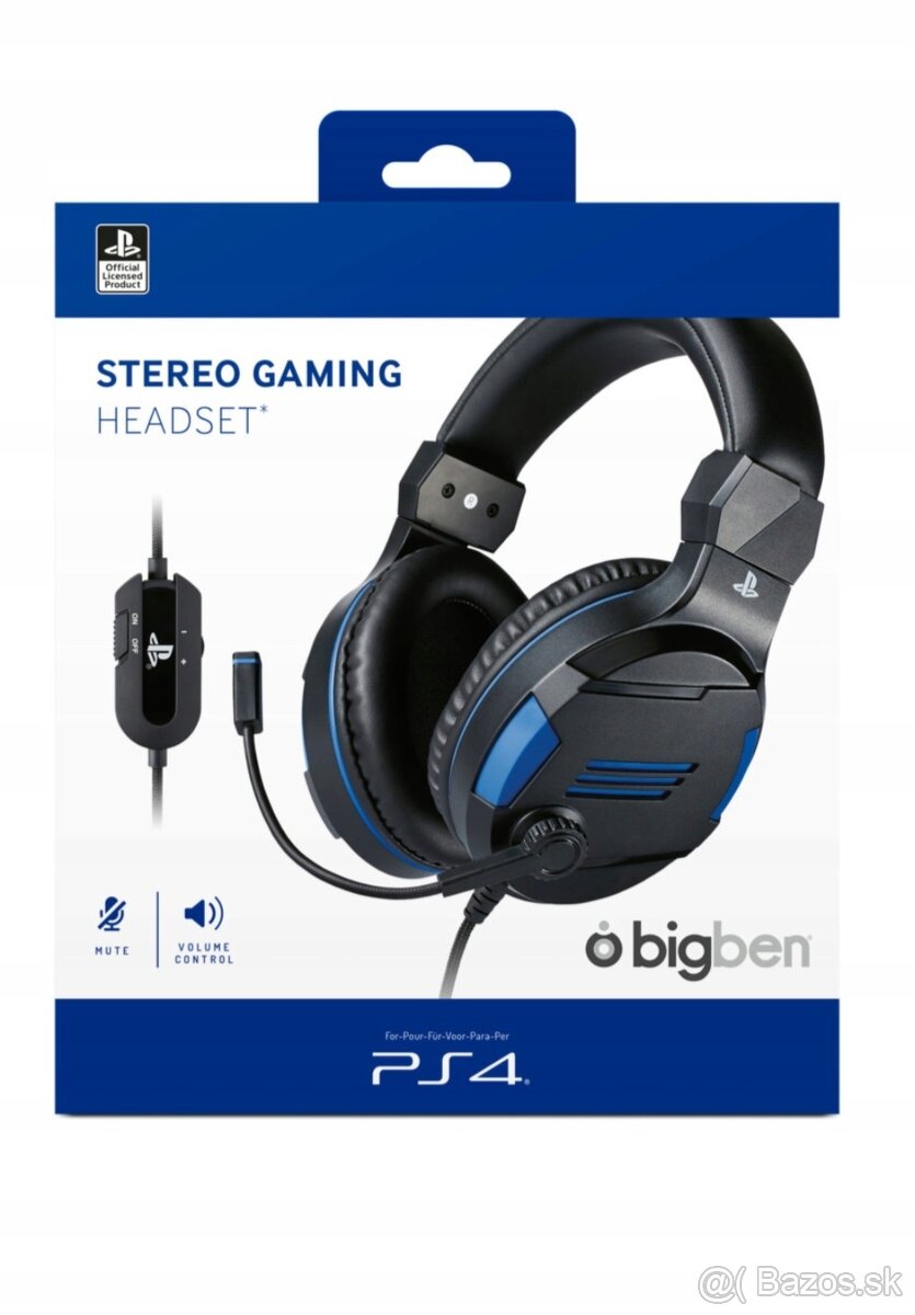 BigBen Stereo Headset V3 (PS4/PS5) - čierna