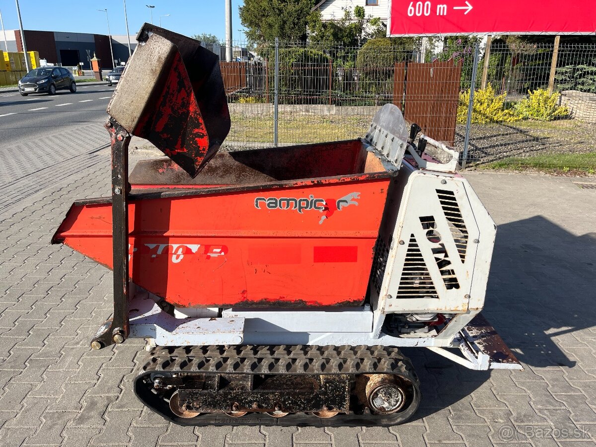 Samonakladací sklápač dumper Rampicar R100 pásový fúrik