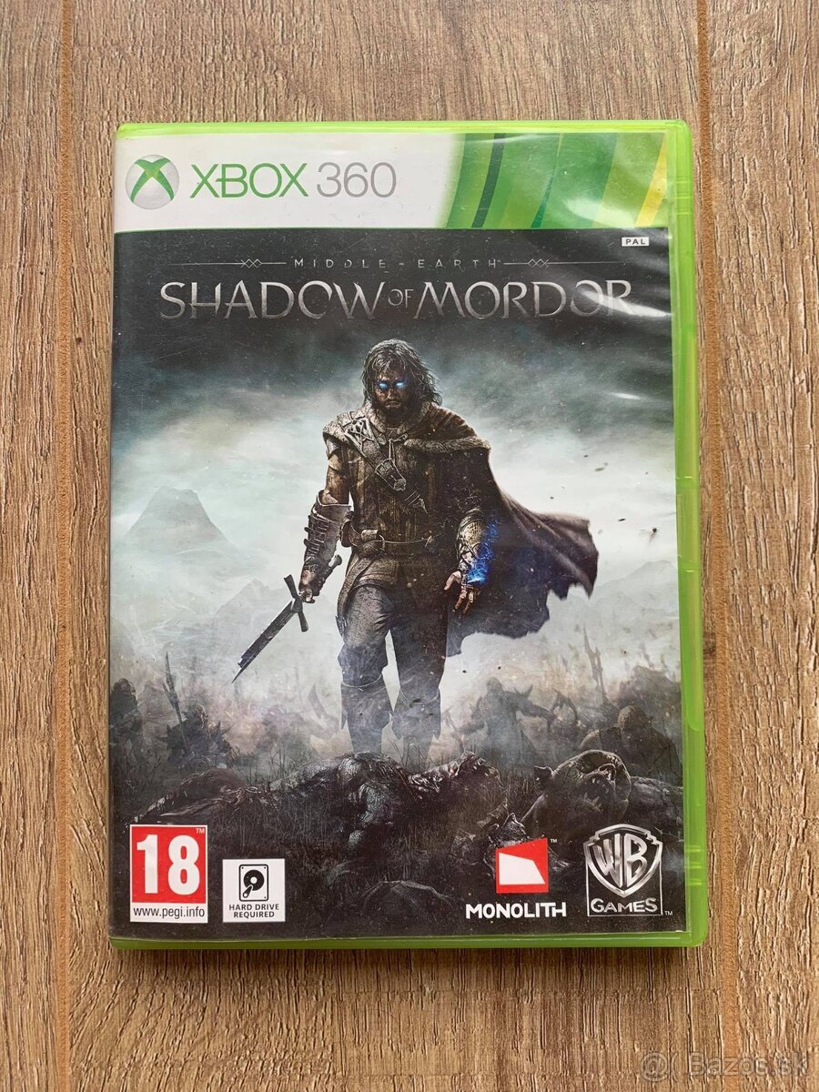 Middle-Earth Shadow of Mordor na Xbox 360