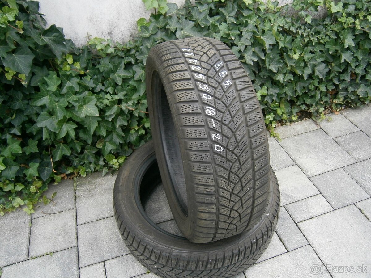 Predám 2x zimné pneu Goodyear 225/50 R18 99VXL