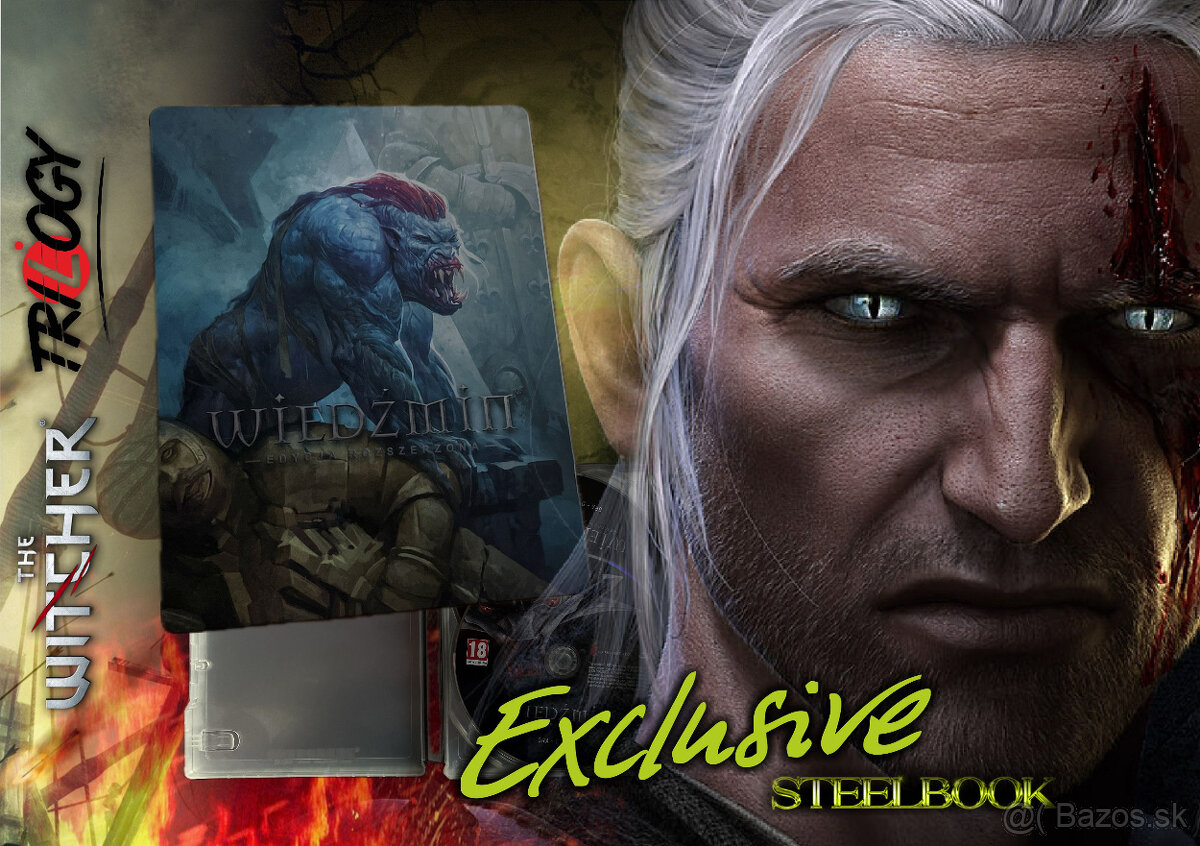 WITCHER TRILOGY EXCLUSIVE STEELBOOK EDITION