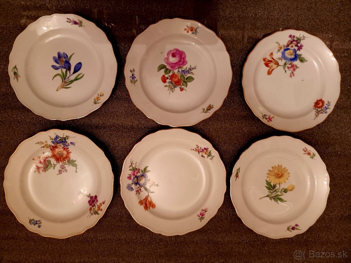 Míšeň, Meissen - porcelánové talíře