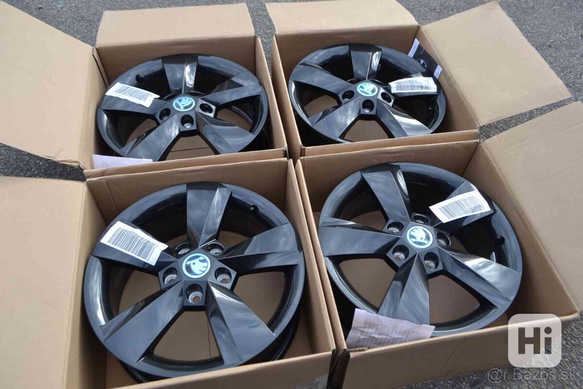 5x112 6Jx16 ET43 - nové disky original ŠKODA model NANUQ