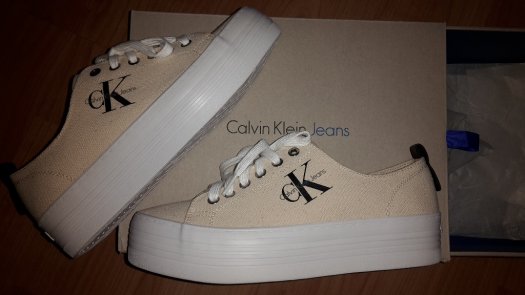 CALVIN KLEIN JEANS ( Canvas Sneakers )