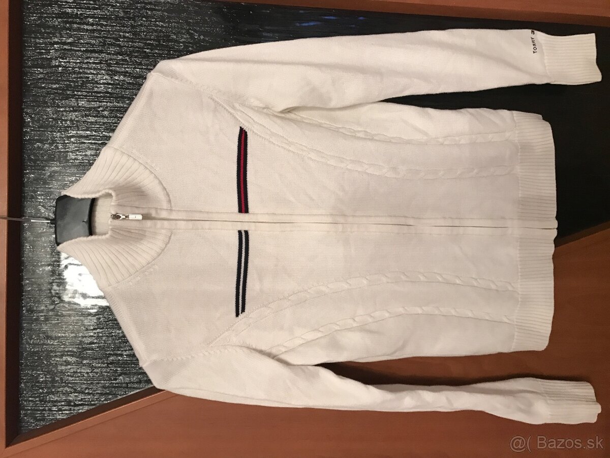 TOMMY HILFIGER originál limitka biely dámsky svetrik S/M