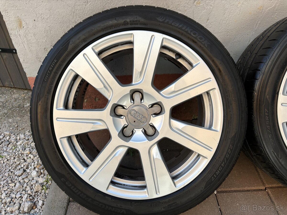 Disky audi a letné plenumatiky 5x112 225/45 R17