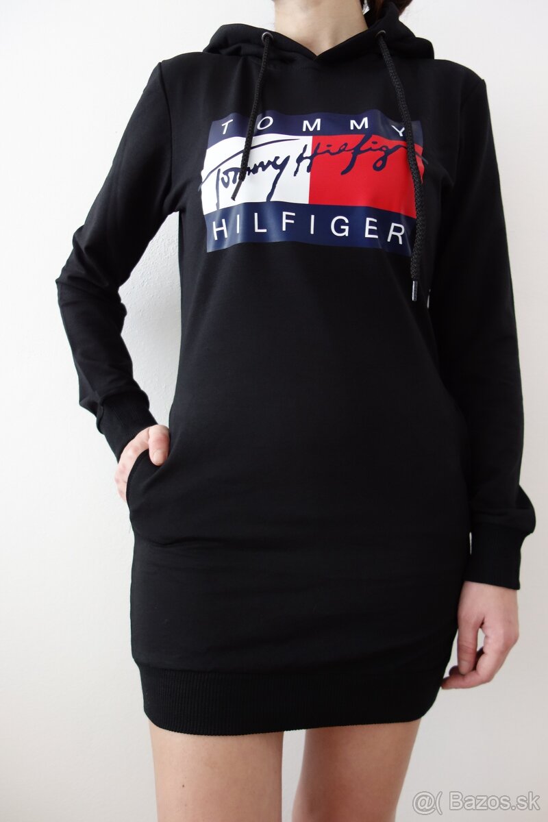 predlzena mikina tommy hilfiger,cierna