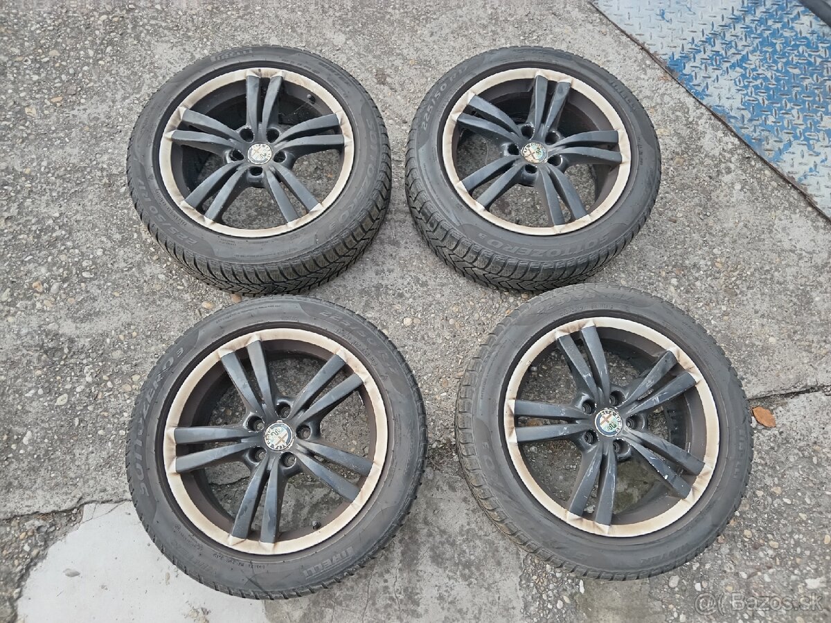 Alu disky s pneu 17" 5x110 alfa 159