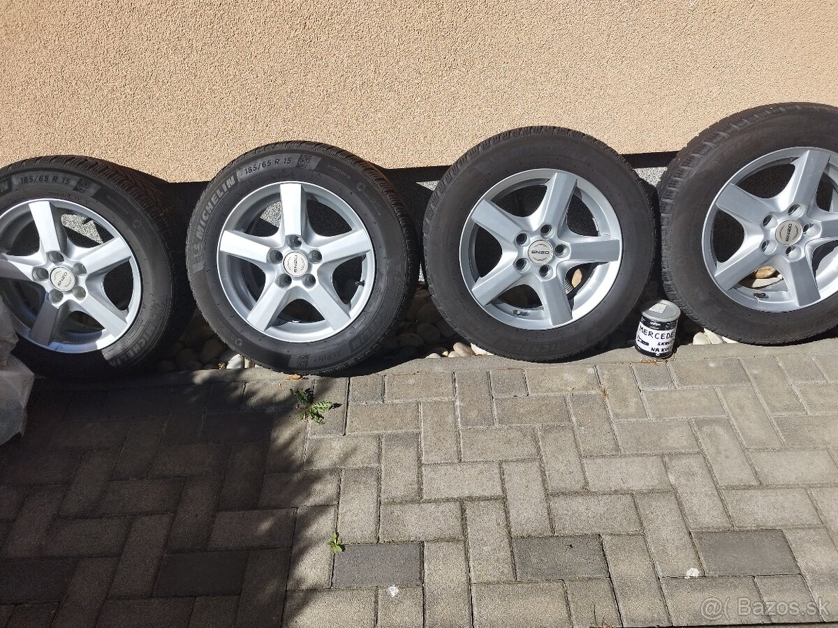 Predám 4x disky R15 s pneu Michelin Alpin6, 185/65/R15