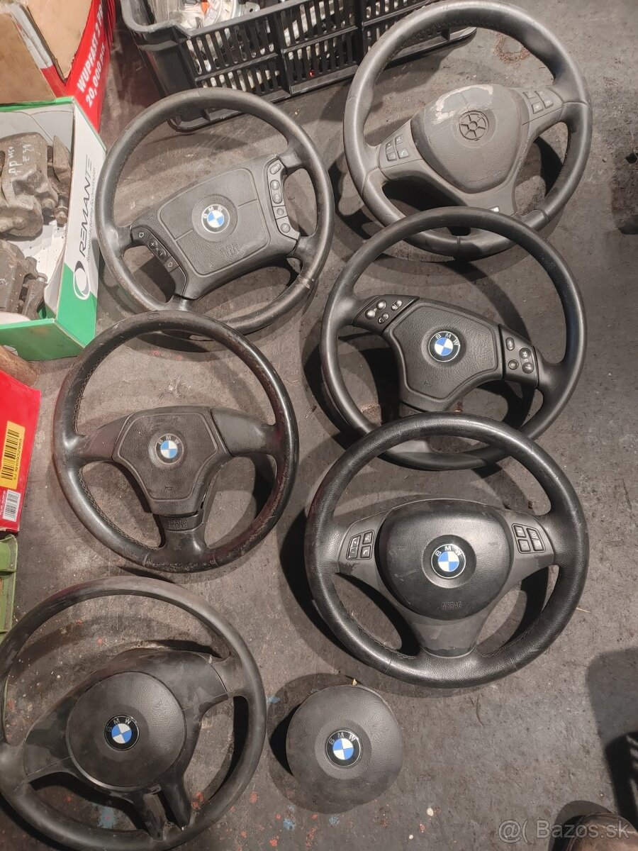 bmw e36,e46,e39,e90,e53 x5 volanty + airbagy