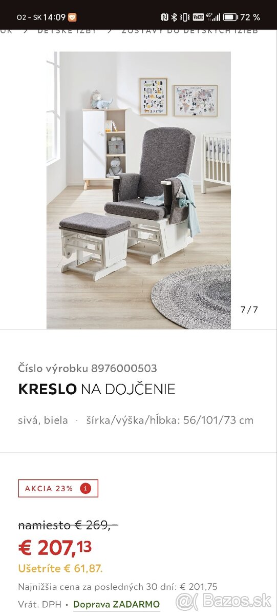 Kreslo s podnozou