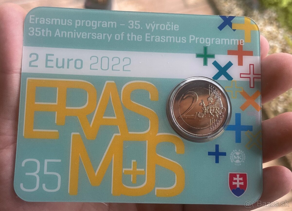 Slovensko 2€ coincard 2022 Erasmus