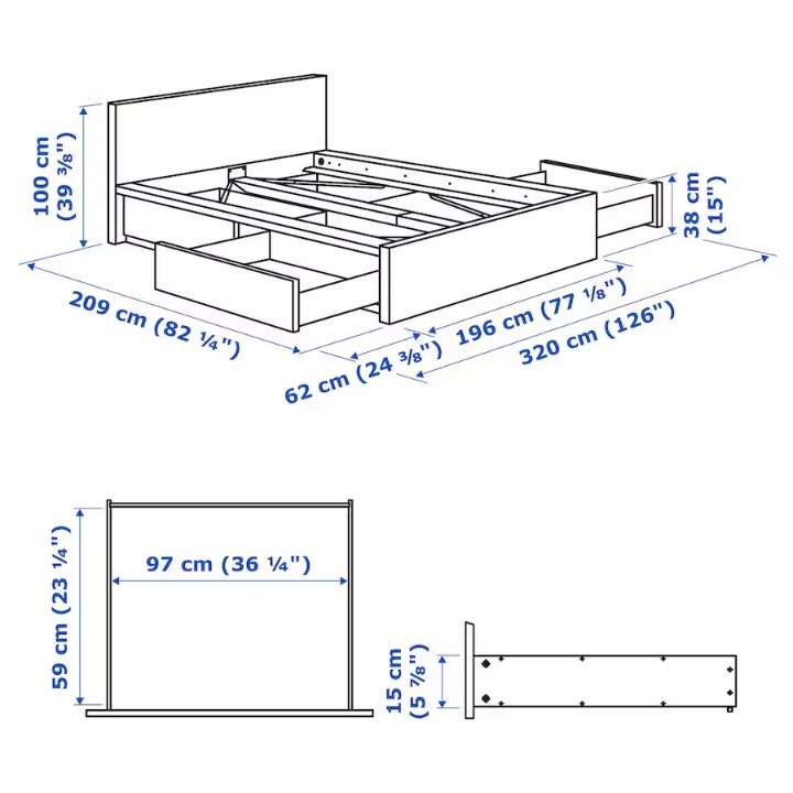 Ikea, manželská posteľ