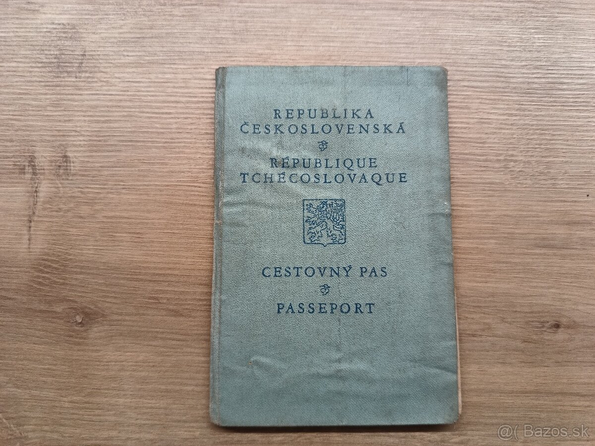 Cestovný pas 1928 Poprad, 1.republika