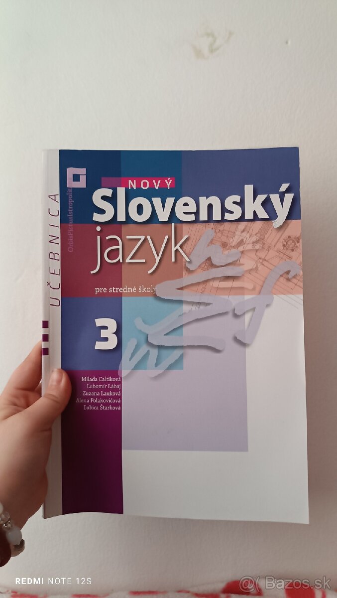 Učebnica - Slovenský jazyk pre stredné školy 3