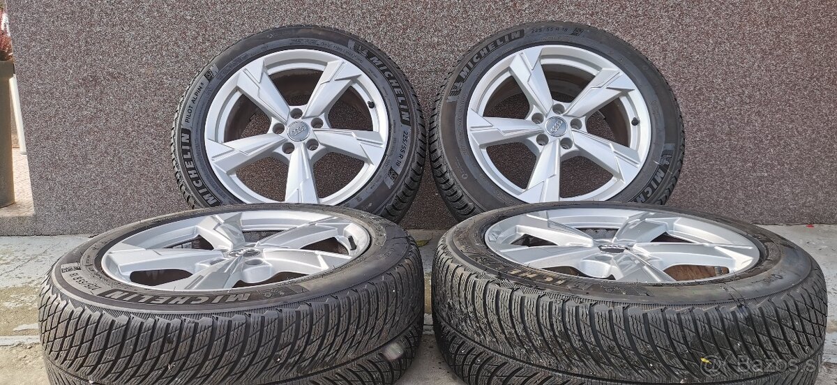 Alu Audi 5x112 a zimné Michelin Pilot Alpin 5 225/55 R18