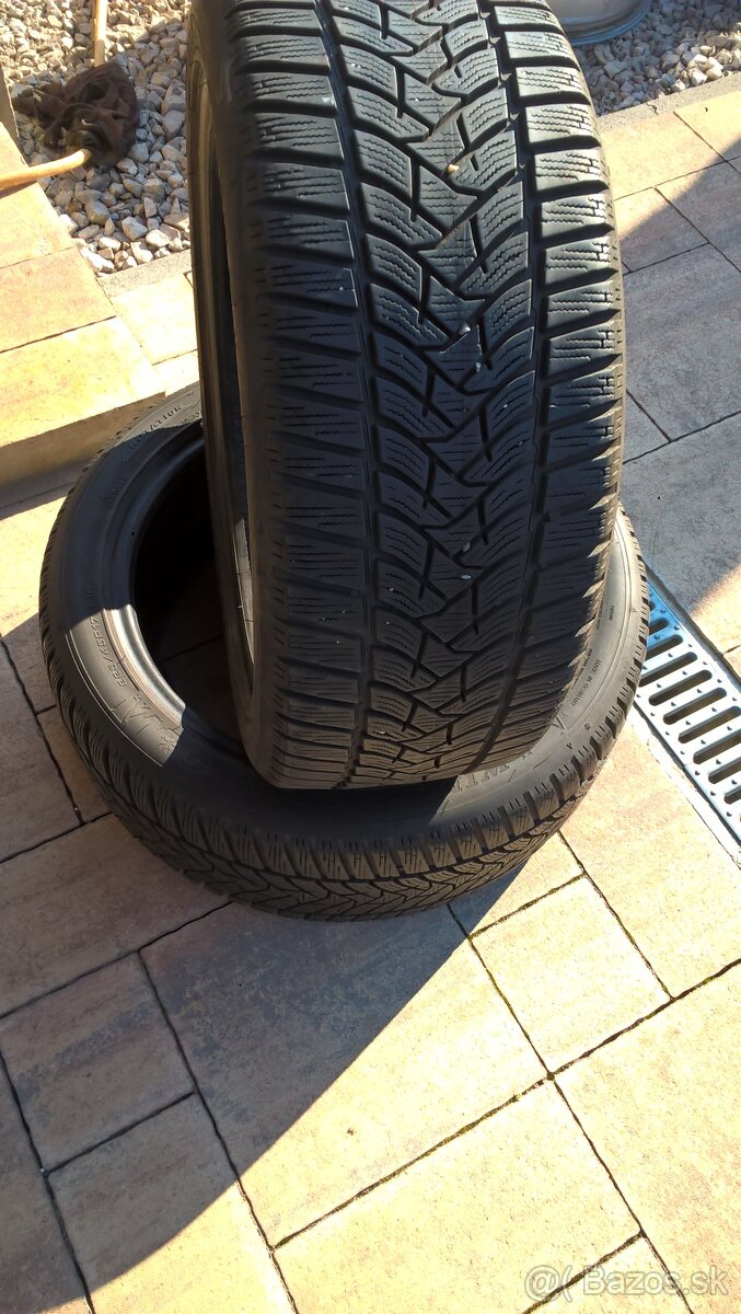 2 ks ZIMNÉ 245/45 R17 99V XL DUNLOP  8 mm NOVÉ LEN 75,-€/kus