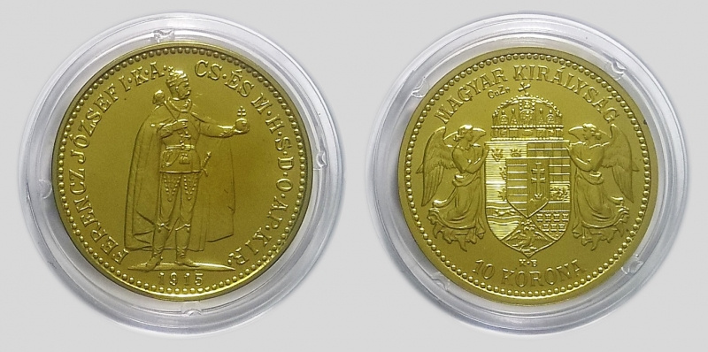 10 Koruna 1915 KB  CuZn  novorazba 2014