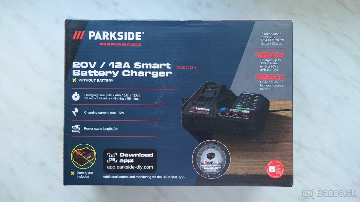 PARKSIDE PERFORMANCE Smart nabíjačka akumulátora 20 V/12 A