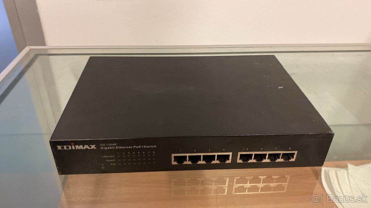 Edimax GS-1008P V2 8-portový Gigabit PoE + prepínač s prepín