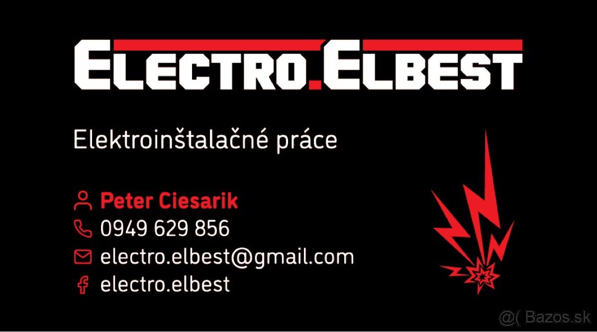 Elektroinštalačné prace ⚡️