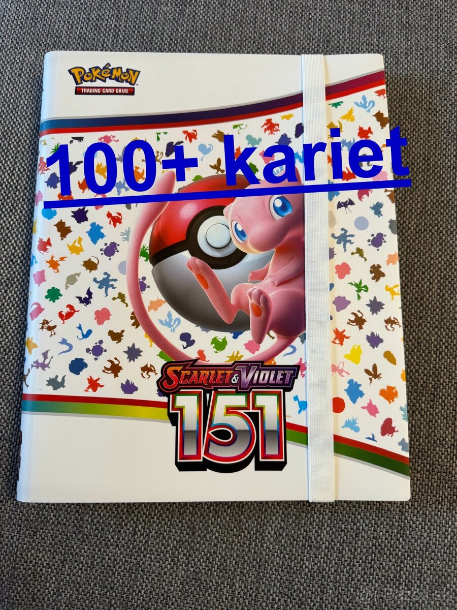 Pokémon originál album so 100+ originál kartičkami