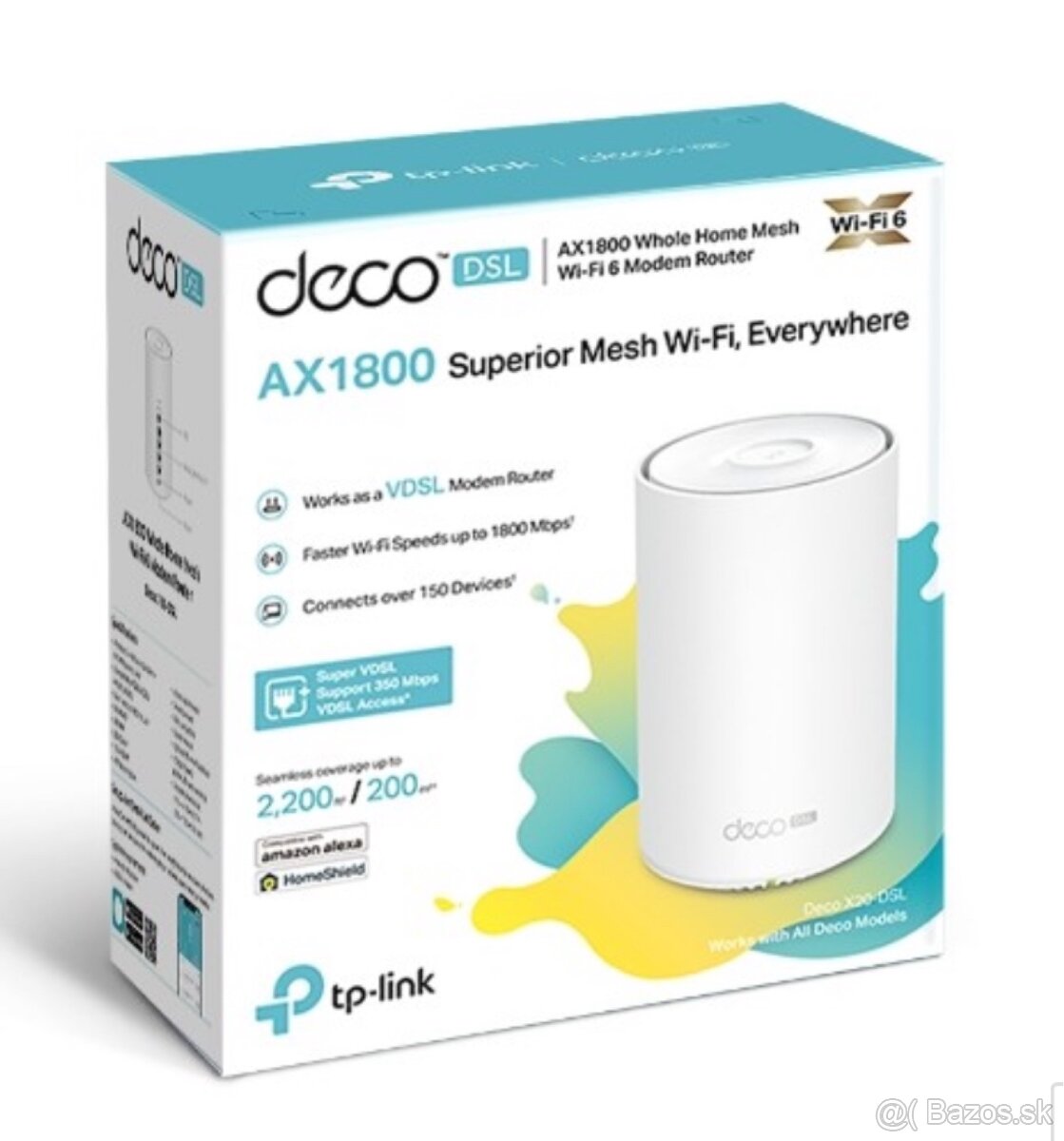 TP-Link Deco X20-DSL AX1800 Smart Home Mesh WIFI6