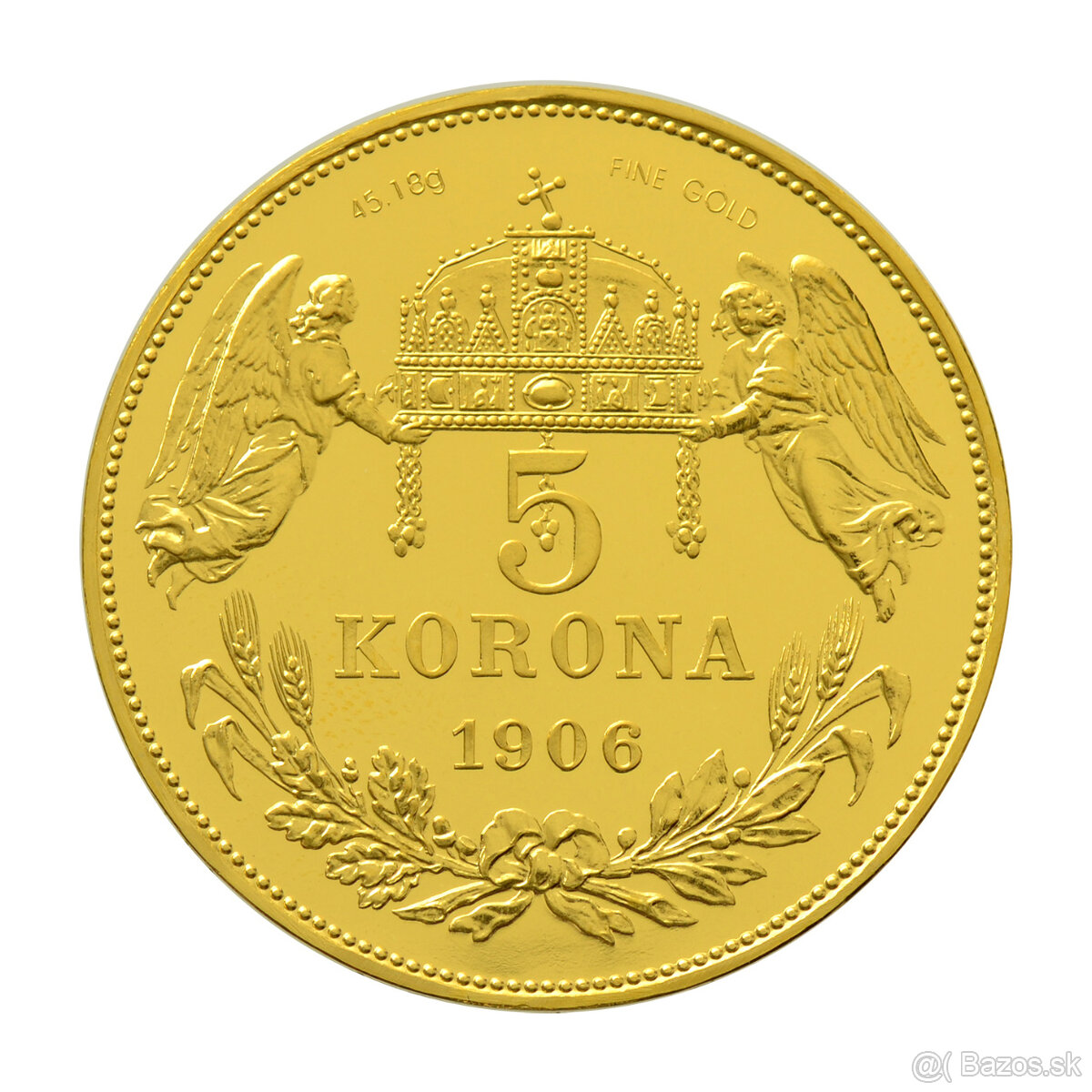 5 Koruna 1906 KB  Au    novorazba 2014