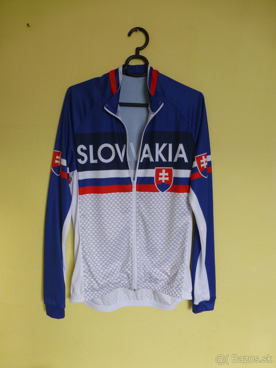 Pánsky cyklistický dres s dlhým rukávom Slovakia M